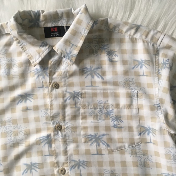 Emergency Exit Hawaiian Button Down Shirt - Picture 2 of 7